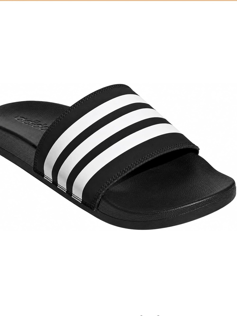 adidas Unisex, Adilette Comfort Slides, Black/White/Black